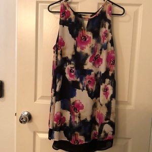 Pink and black Astr swing dress